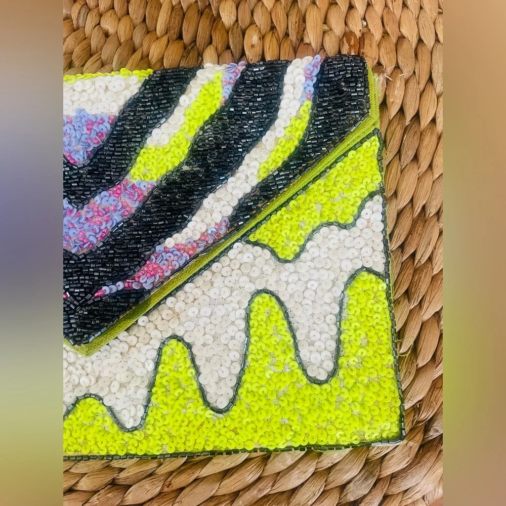 Nila Anthony “ Slime Crime” Sequin Clutch - Picture 6 of 11